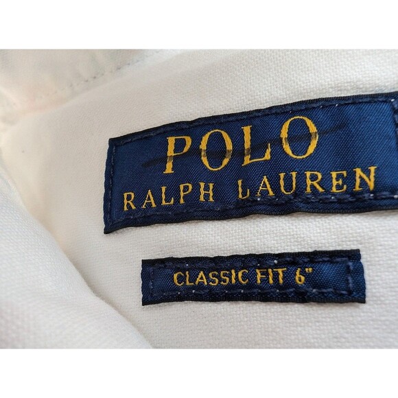 Polo Ralph Lauren Mens Shorts Sz 40 Chino Classic Fit Linen Blend Flat Front - Picture 7 of 7